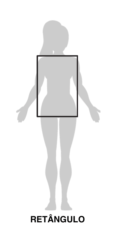 Qual das figuras abaixo se aproxima mais da silhueta do seu corpo: